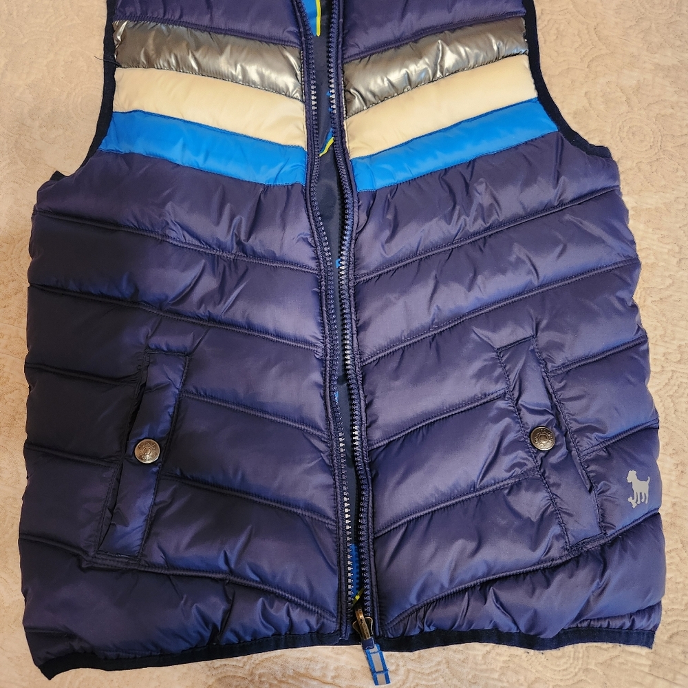 MINI BODEN PUFFER VEST, REVERSIBLE BOYS, KIDS YOUTH SIZE 7-8 Y Years Old